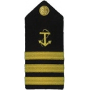 CHIEF MATE ANCHOR & 3 STRIPES (HARD)