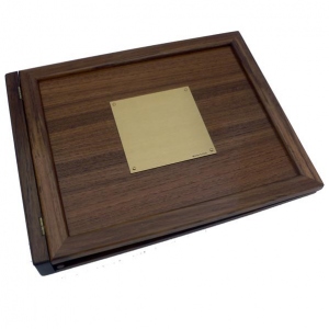 CP297 - Teak Log Cover, Blank Plate CP297 - Teak Log Cover, Blank Plate