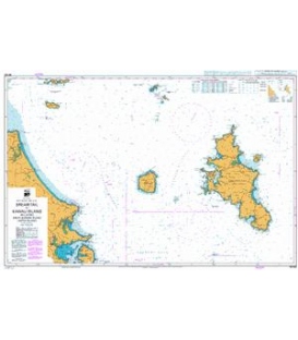 British Admiralty New Zealand Nautical Chart NZ522 Bream Tail to Kawau Island including Great Barrier Island