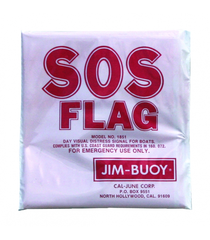 Distress Flag; SOS;  Meets Daytime Needs; 36" x 36";  BR58111 Invincible S.O.S 