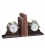 Single Mahogany Book End Base
