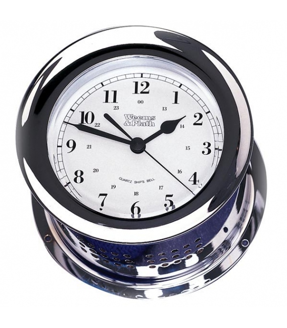 Chrome Plated Atlantis Quartz Ship's Bell Clock