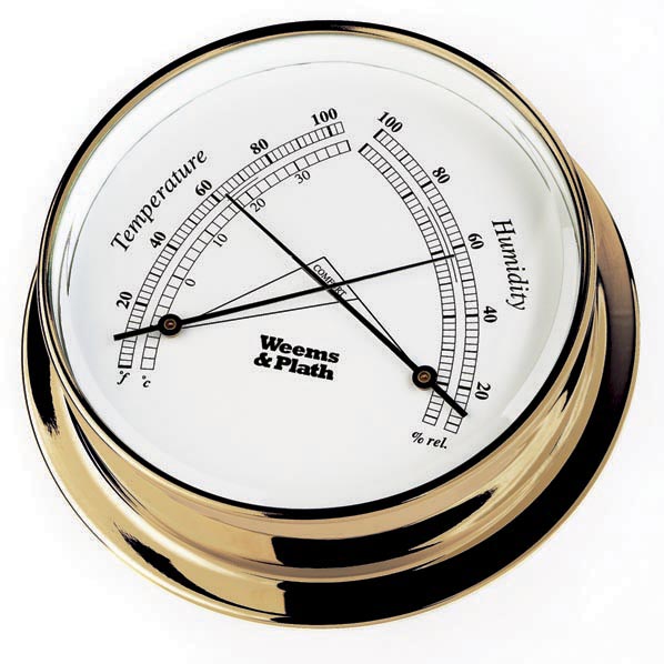 Weems et Plath Endurance II 115 Baromètre/thermomètre Laiton 