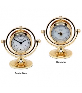 Gimbaled Skipjack Clock & Barometer