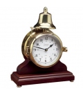 Victory Bell Clock & Wood Base
