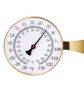 Vermont Large Dial Thermometer (brass)