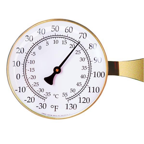 Weems & Plath T10 Vermont Large Dial Thermometer (brass)