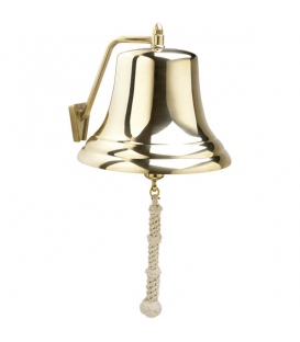12" Brass Bell w/Lanyard (F&S)