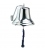 12" Chrome Bell w/Lanyard (F&S)