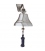 5" Nickel Bell w/Navy Blue Lanyard