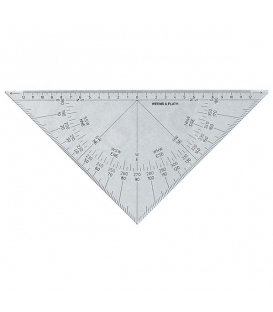 Weems & Plath 103 Protractor Triangle Black Markings-For NavPak