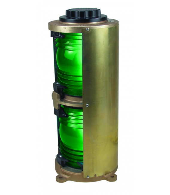 Double Lens Navigation Light - Green Side Lights 1164 (Heavy Duty Cast Bronze)
