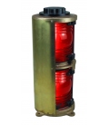 Double Lens Navigation Light - Red Side Lights 1164 (Heavy Duty Cast Bronze)