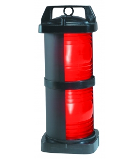 Double Lens Navigation Light - Red Side Light 1364 (Black Plastic)