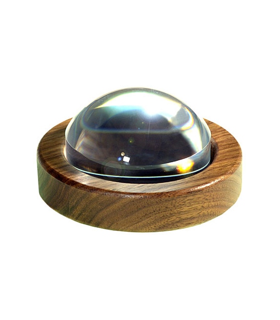 89mm (3.5 inch) Magnabrite® Magnifier with Round Walnut Base
