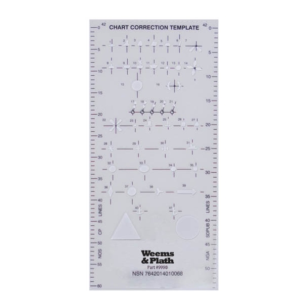 Weems & Plath 9998 Chart Correction Template