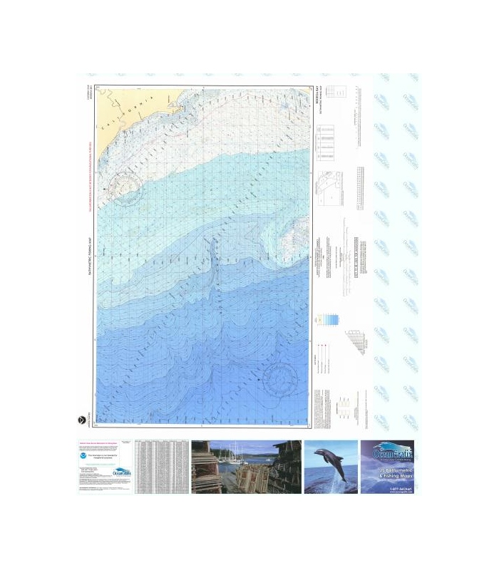 OceanGrafix Bathymetric (Bathy) & Fishing Charts (Maps) Bodega Bay F96