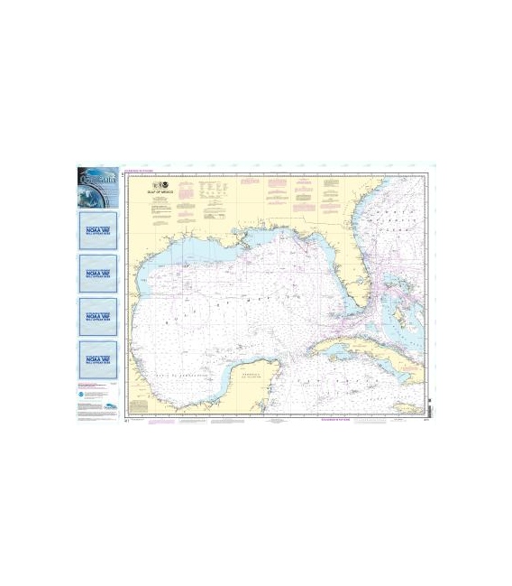 NOAA Chart 411 Gulf of Mexico