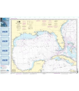 NOAA Chart 411 Gulf of Mexico