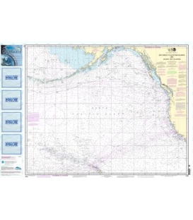 NOAA Chart 530 North America West Coast San Diego to Aleutian Islands and Hawai&lsquo - ian Islands