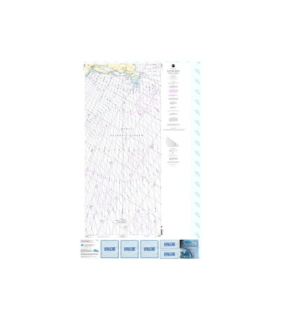 NOAA Chart 5161 Newport, Rhode Island to Bermuda (Plotting Sheet)