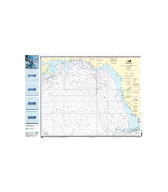 NOAA Chart 11006 Gulf Coast - Key West to Mississippi River