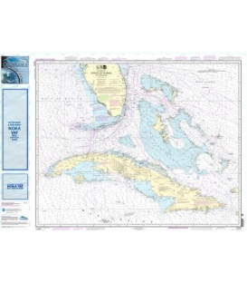 thumbnail image 2 of NOAA Nautical Chart 11013: Straits Of Florida And Approaches - 35.5"; X 43"; Traditional Paper Waterproof Chart 2 of 12