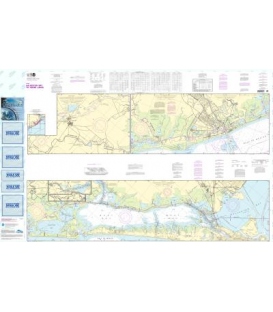 NOAA Chart 11322 Intracoastal Waterway Galveston Bay to Cedar Lakes