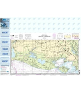 NOAA Chart 11345 Intracoastal Waterway New Orleans to Calcasieu River West Section