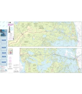 NOAA Chart 11365 Barataria and Bayou Lafourche Waterways Intracoastal Waterway to Gulf of Mexico