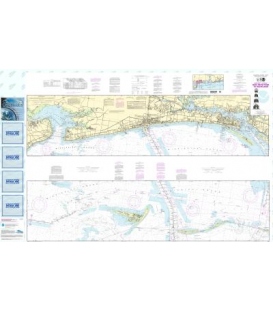 NOAA Chart 11372 Intracoastal Waterway Dog Keys Pass to Waveland