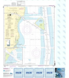 NOAA Chart 11380 Mobile Bay East Fowl River to Deer River Pt - Mobile Middle Bay Terminal