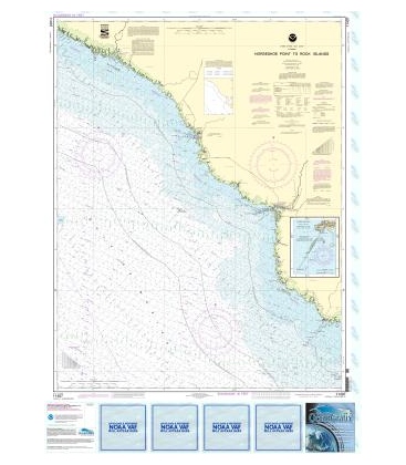 Horshoe Point Calculation OceanGrafix NOAA Nautical Charts 11407 Horseshoe Point to Rock Islands ...