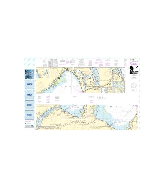 NOAA Chart 11428 Okeechobee Waterway St. Lucie Inlet to Fort Myers - Lake Okeechobee