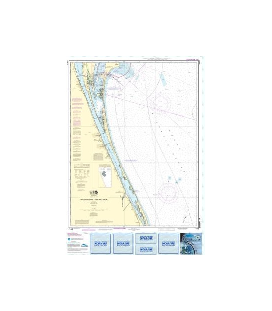 Cape Canaveral to Bethel Shoal Synthetic Media NOAA Chart 11476
