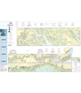 NOAA Chart 11518 Intracoastal Waterway Casino Creek to Beafort River