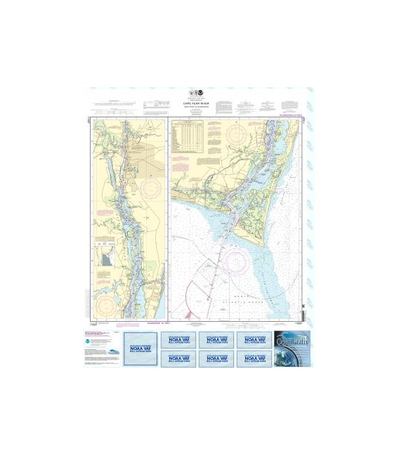NOAA Chart 11537 Cape Fear River Cape Fear to Wilmington