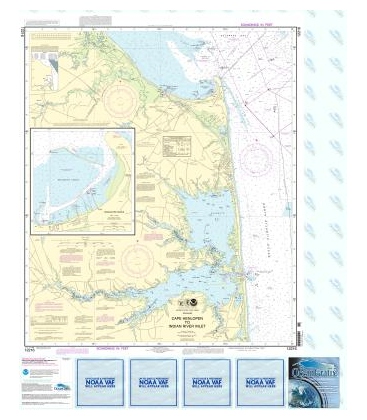 NOAA Chart 12216 Cape Henlopen to Indian River Inlet - Breakwater Harbor