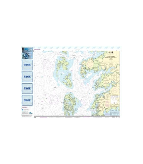 NOAA Chart 12231 Chesapeake Bay Tangier Sound Northern Part