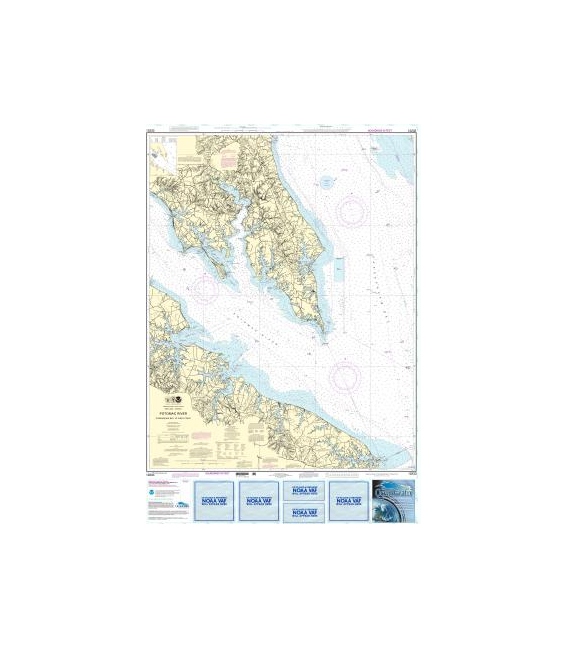 NOAA Chart 12233 Potomac River Chesapeake Bay to Piney Point