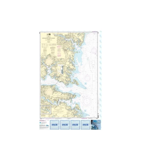 NOAA Chart 12235 Chesapeake Bay Rappahannock River Entrance, Piankatank and Great Wicomico Rivers