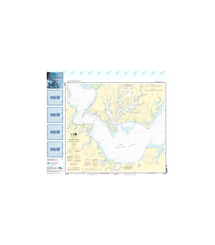 OG NOAA Nautical Chart 12284 Patuxent River Solomons lsland & Vicinity