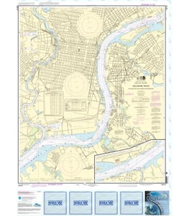 NOAA Chart 12313 Philadelphia and Camden Waterfronts
