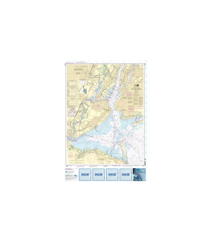 NOAA Chart 12327-New York Harbor by East View Geospatial