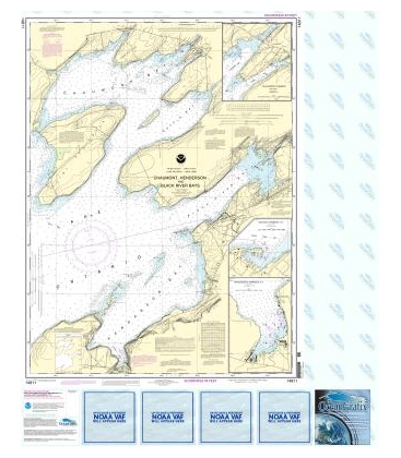 NOAA Chart 14811 Chaumont, Henderson and Black River Bays - Sackets Harbor - Henderson Harbor - Chaumont Harbor