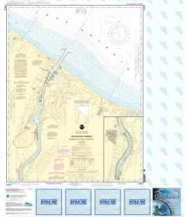 NOAA Chart 14815 Rochester Harbor, including Genessee River to head of navigation