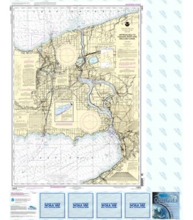 NOAA Chart 14822 Approaches to Nigara River and Welland Canal