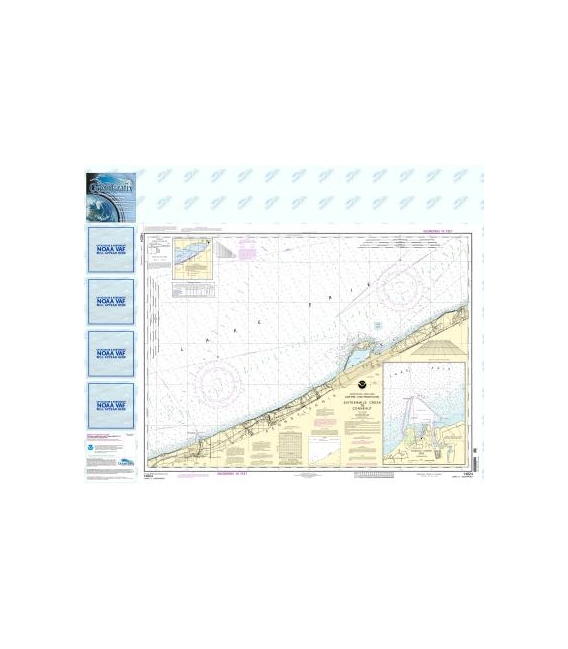 NOAA Chart 14824 Sixteenmile Creek to Conneaut - Conneaut Harbor