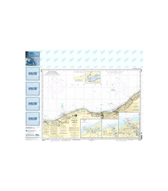 NOAA Chart 14826 Moss Point to Vermilion - Beaver Creek - Vermilion Harbor - Rocky River