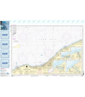 NOAA Chart 14829 Geneva to Lorain - Beaver Creek - Rocky River - Mentor Harbor - Chagrin River